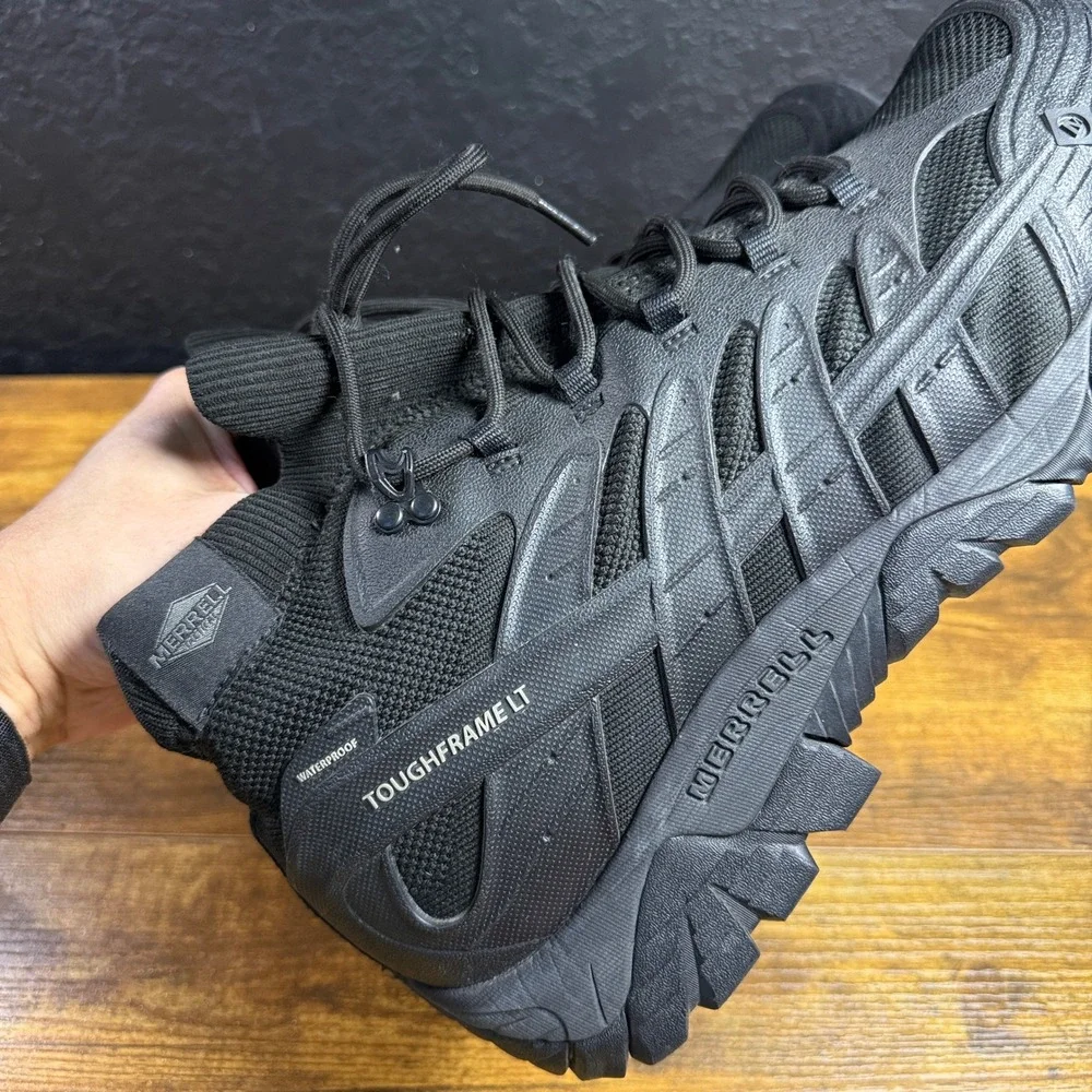 Merrell Velocity Tactical J099421 Black Mesh Waterproof Mid Boot Mens 13